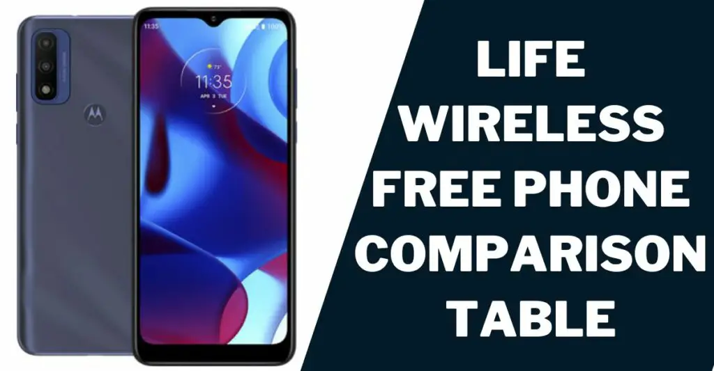Life Wireless Free Phone Comparison Table
