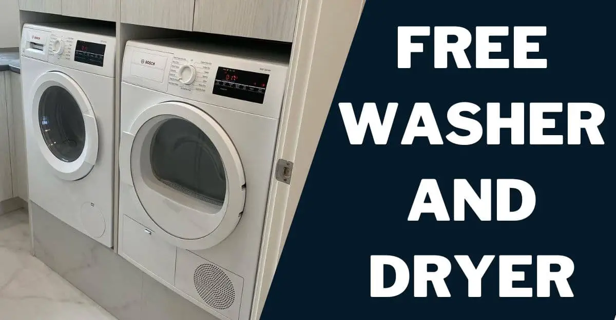 Free Washer and Dryer