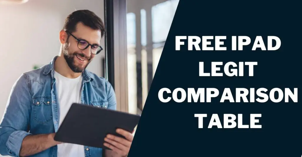 Free iPad Legit Comparison Table
