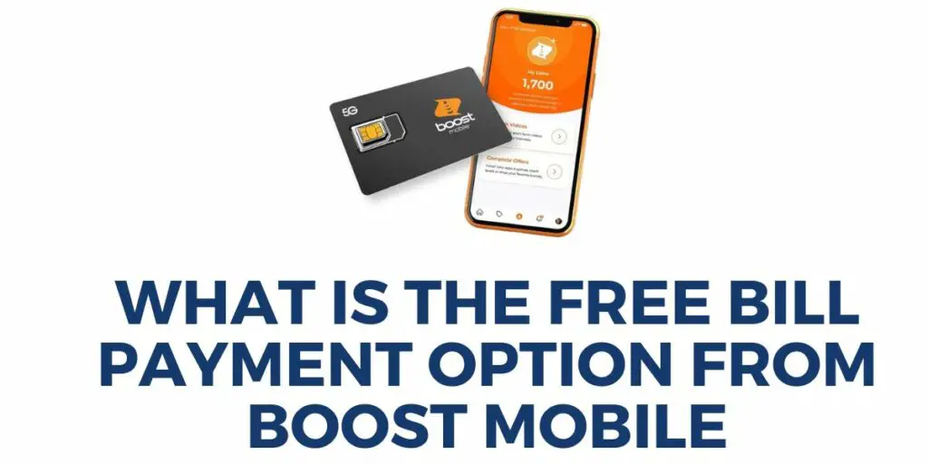 What is the Free Bill Payment Option from Boost Mobile 2